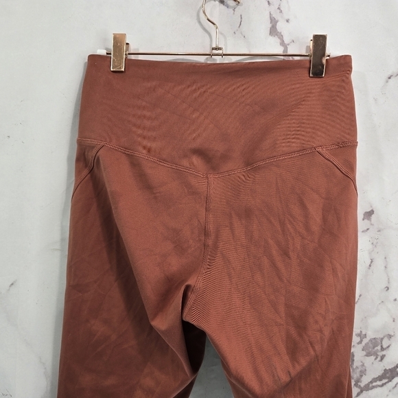 Girlfriend Collective Leggings Womens Medium Terracotta Clay Antler Crop 7/8 - Picture 6 of 11